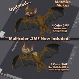 Bat- Articulated Figure 3d model
