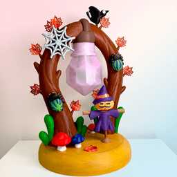 Fantasy Tree Lamp (Halloween) 3d model