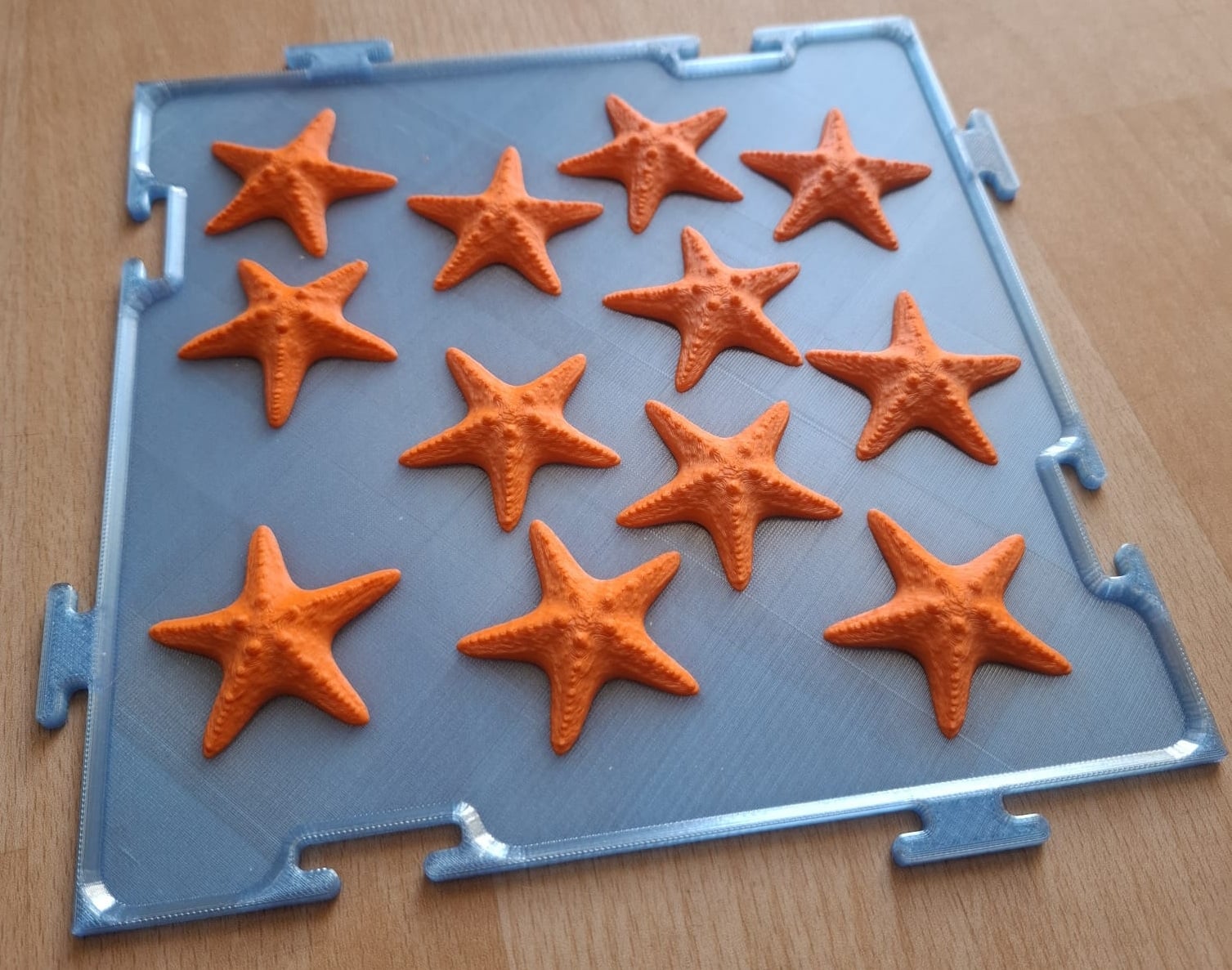 Massage Puzzle Mat - Starfish 240x240 mm 3d model