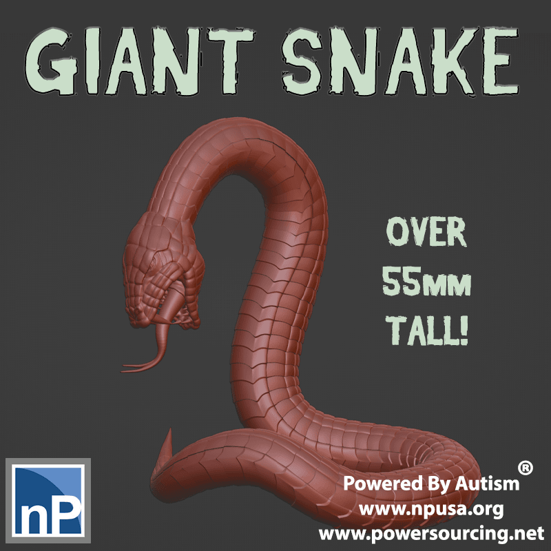 Giant Snake 3d model