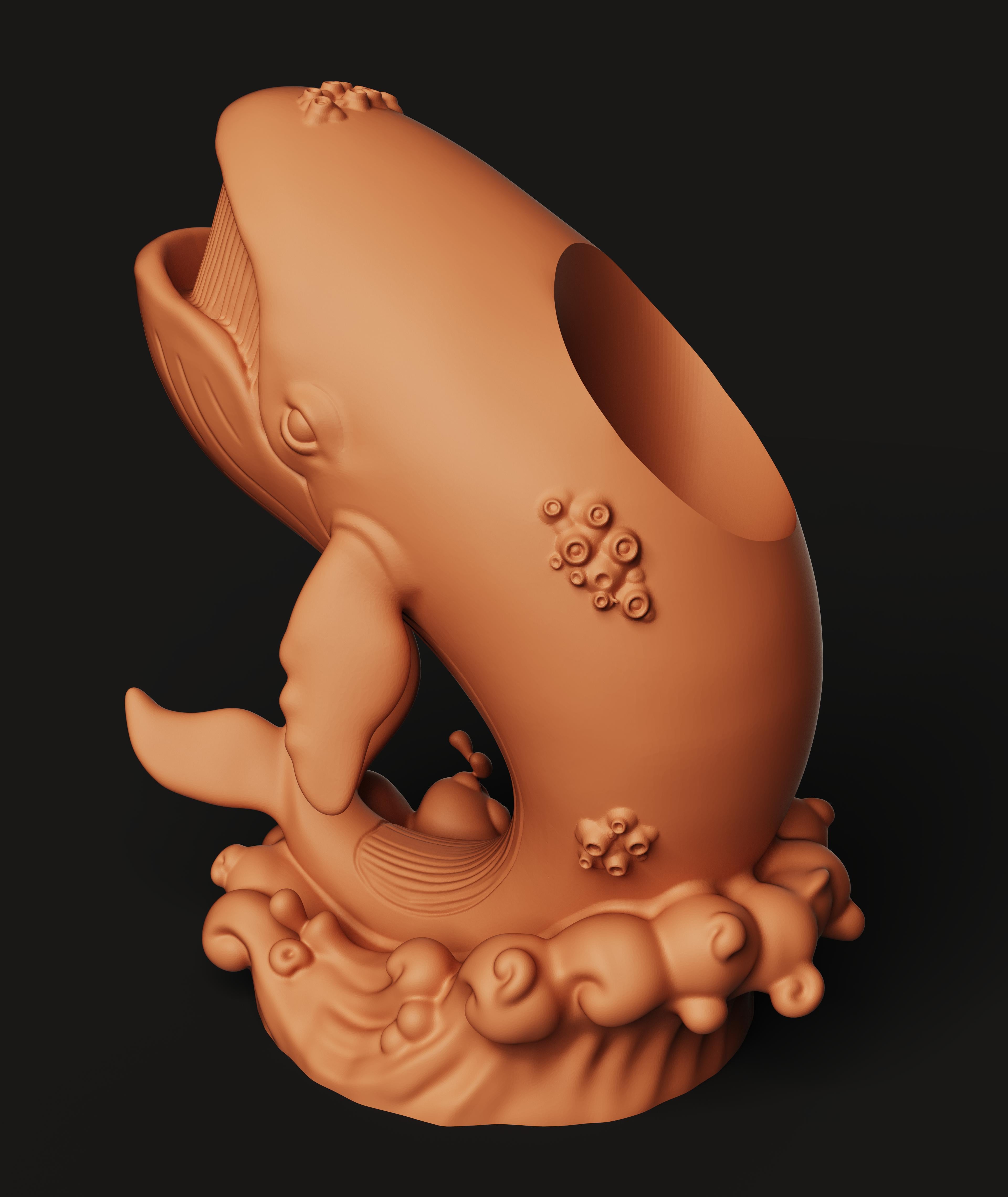Humpback Whale Multi-Color 3MF | Ocean Decor | Bambu Ready 3d model