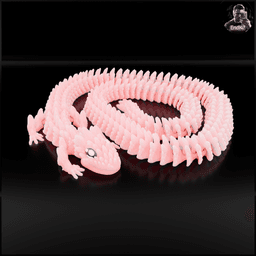 Spiky Mountain Dragon - Extra Long Version 3d model