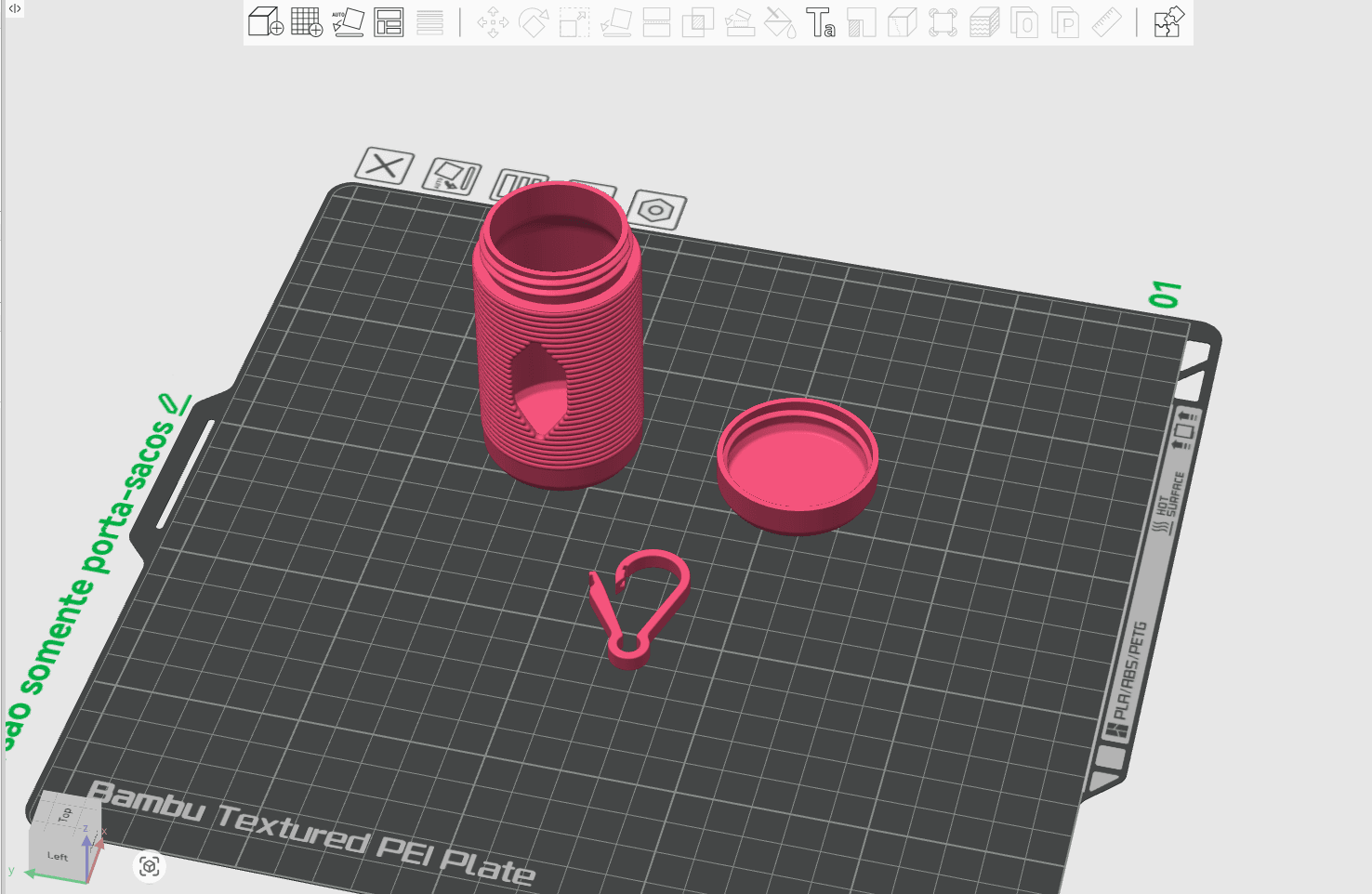 PET Bag Holder 3d model