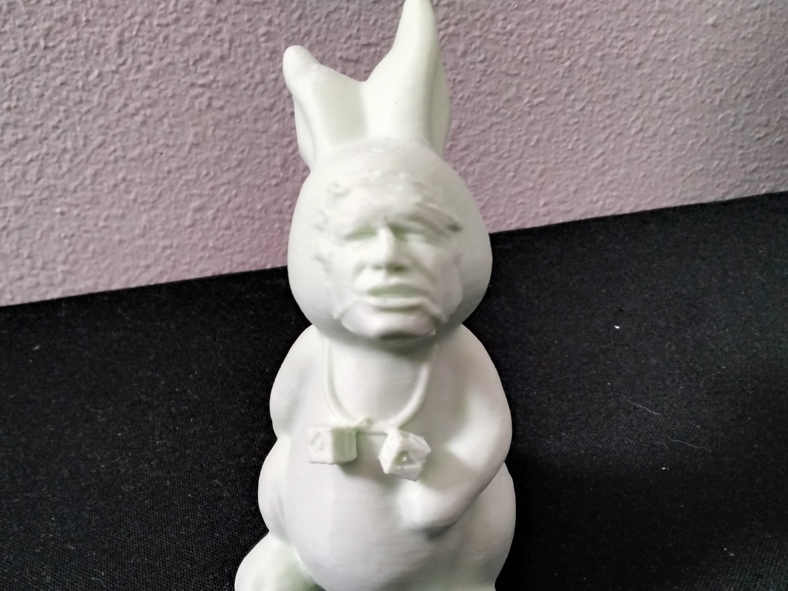 Easter Han Carbonite bunny with Dice 3d model