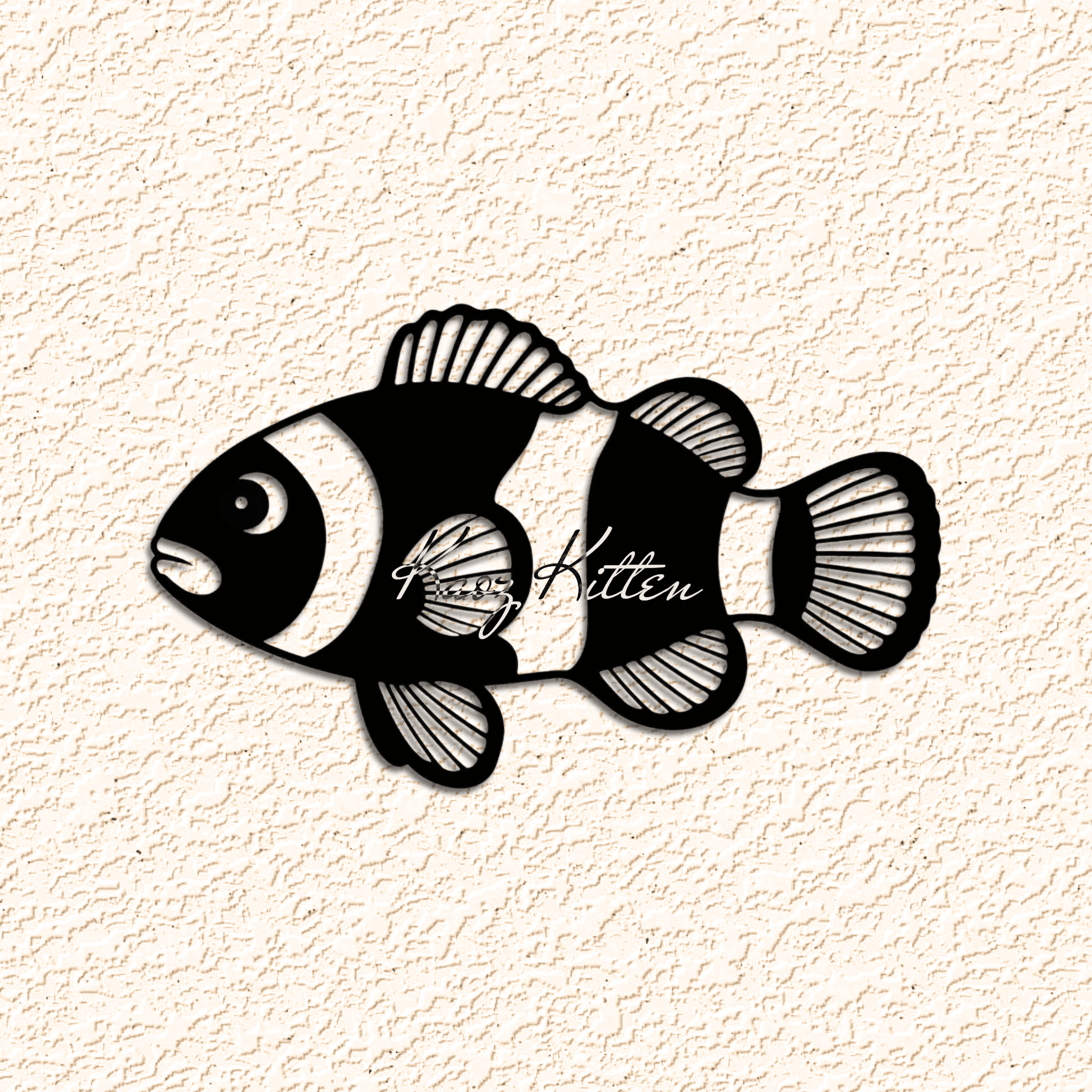 clownfish wALL aRT hOME dECOR 3d model