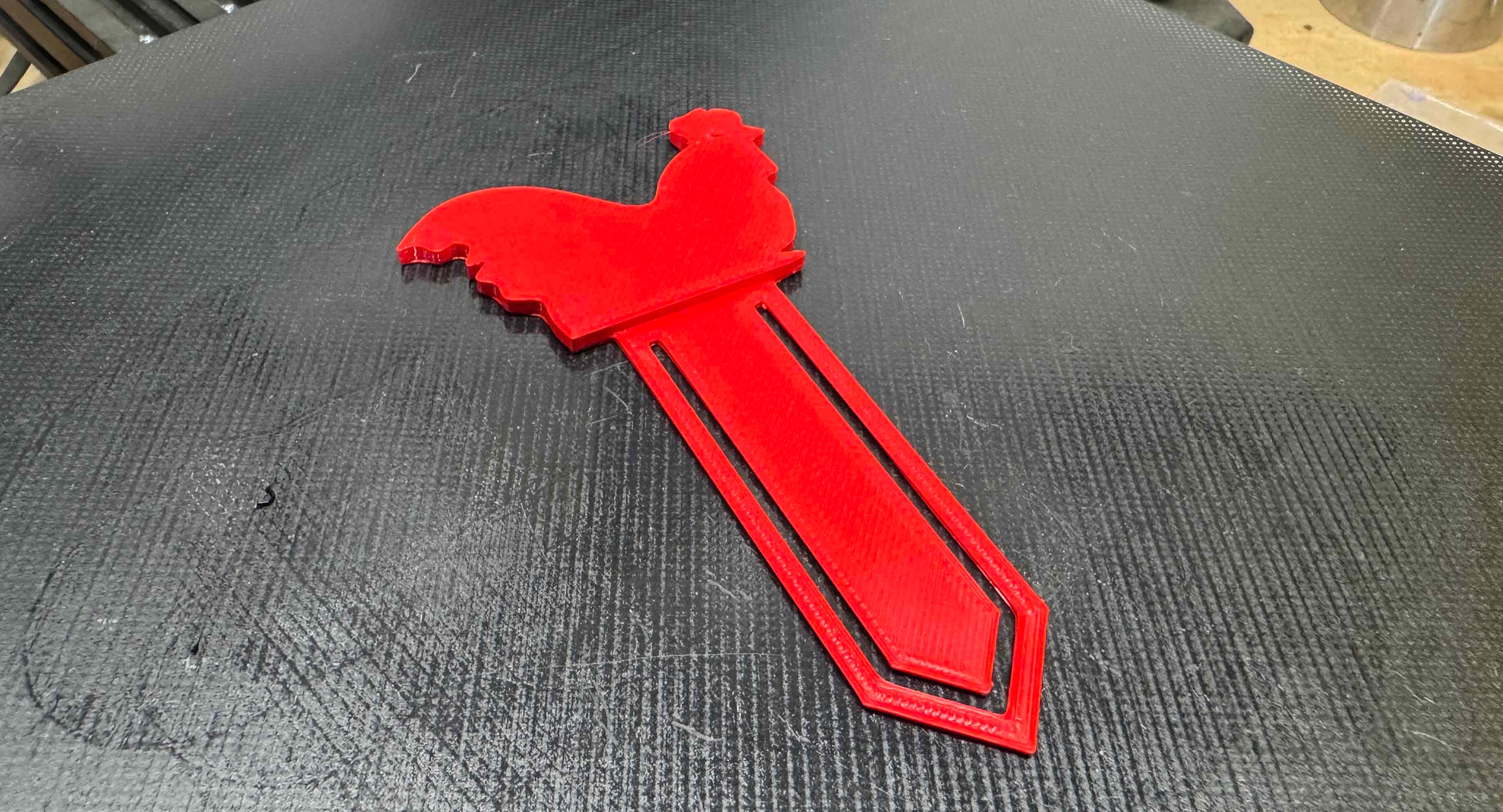 Rooster Bookmark 3d model