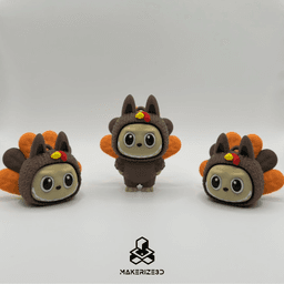 Turkey Bubu Clicker(Thanksgiving Labubu) 3d model