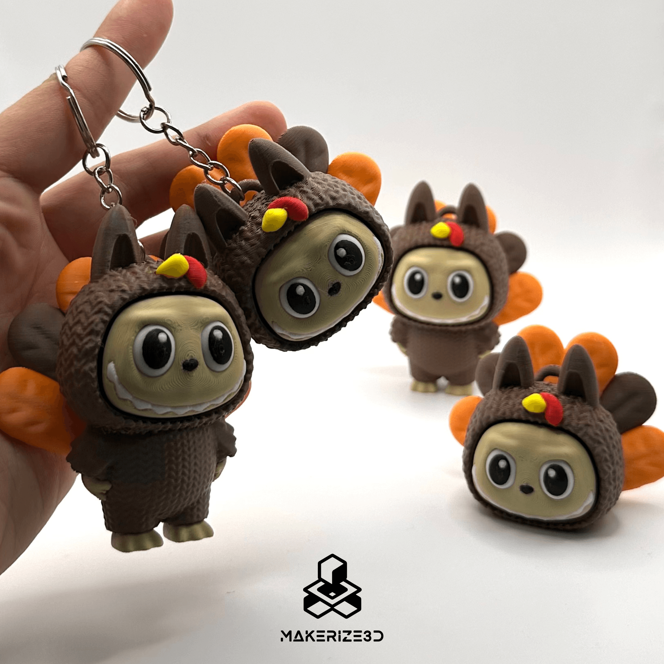 Turkey Bubu Clicker(Thanksgiving Labubu) 3d model