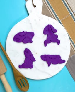 Rabbit Yoga Cookie Cutter & Stamp Set 3d model