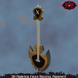 Adam Guitar Axe Hazbin Hotel 3d model