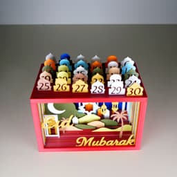 Ramadan Calendar 3d model