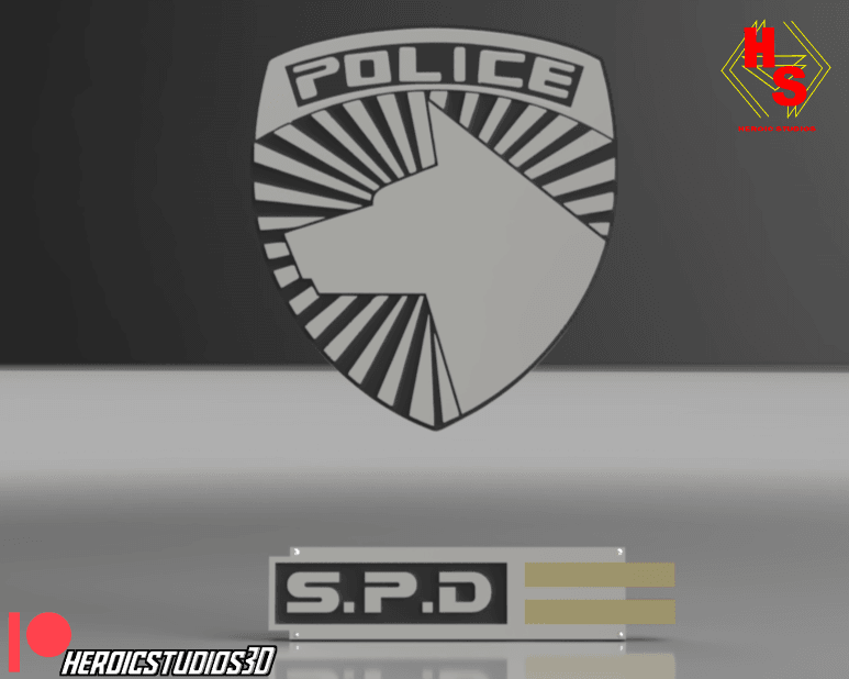 SPD Ranger Badges 3d model