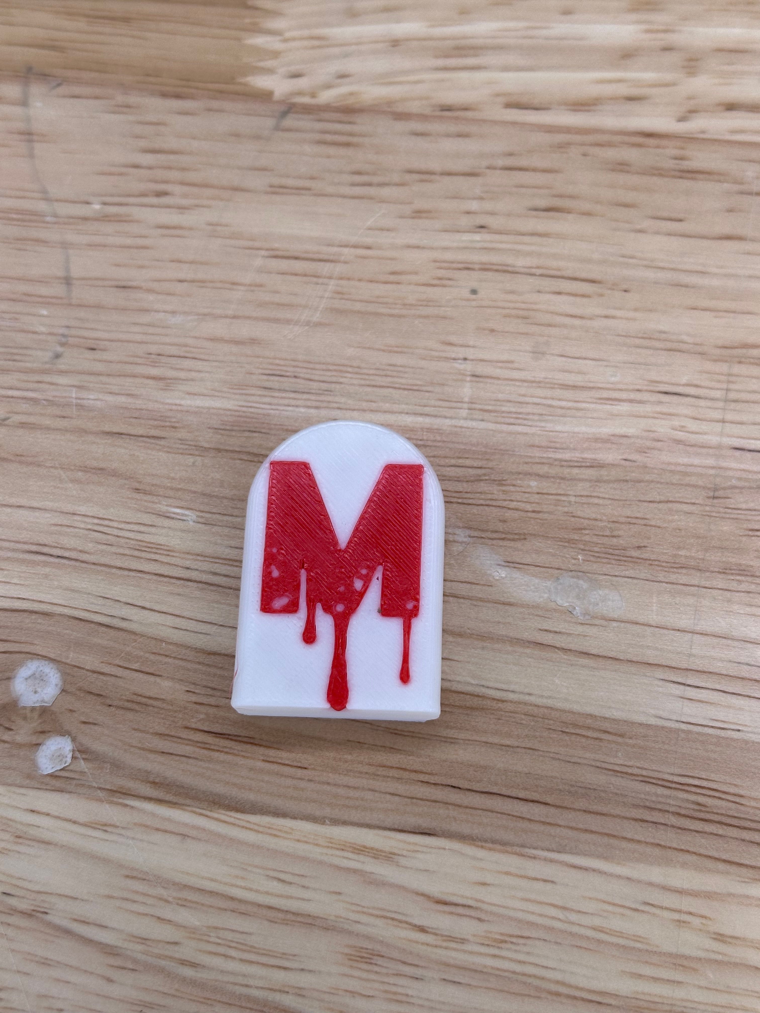 Ghoulishly Great: Multi-Color Halloween Headstone Fridge Magnets M 3d model