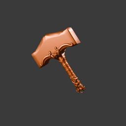 Mjolnir Legendary Thunder Hammer STL v2 3d model