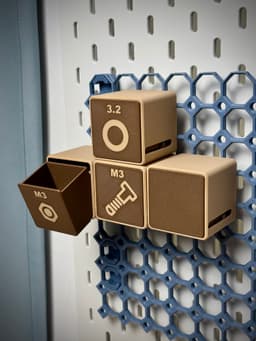Tilt Box | Push-Push Drawer | Multiboard 3d model