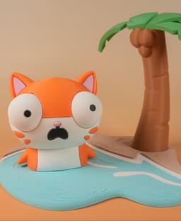 Beach Diorama 3d model