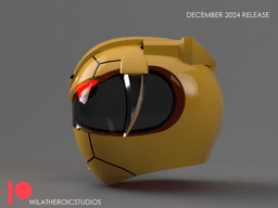 Yellow Turtle Ranger Helmet 3d model