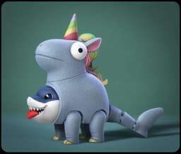 Jeff the Land Shark Unicorn 3d model