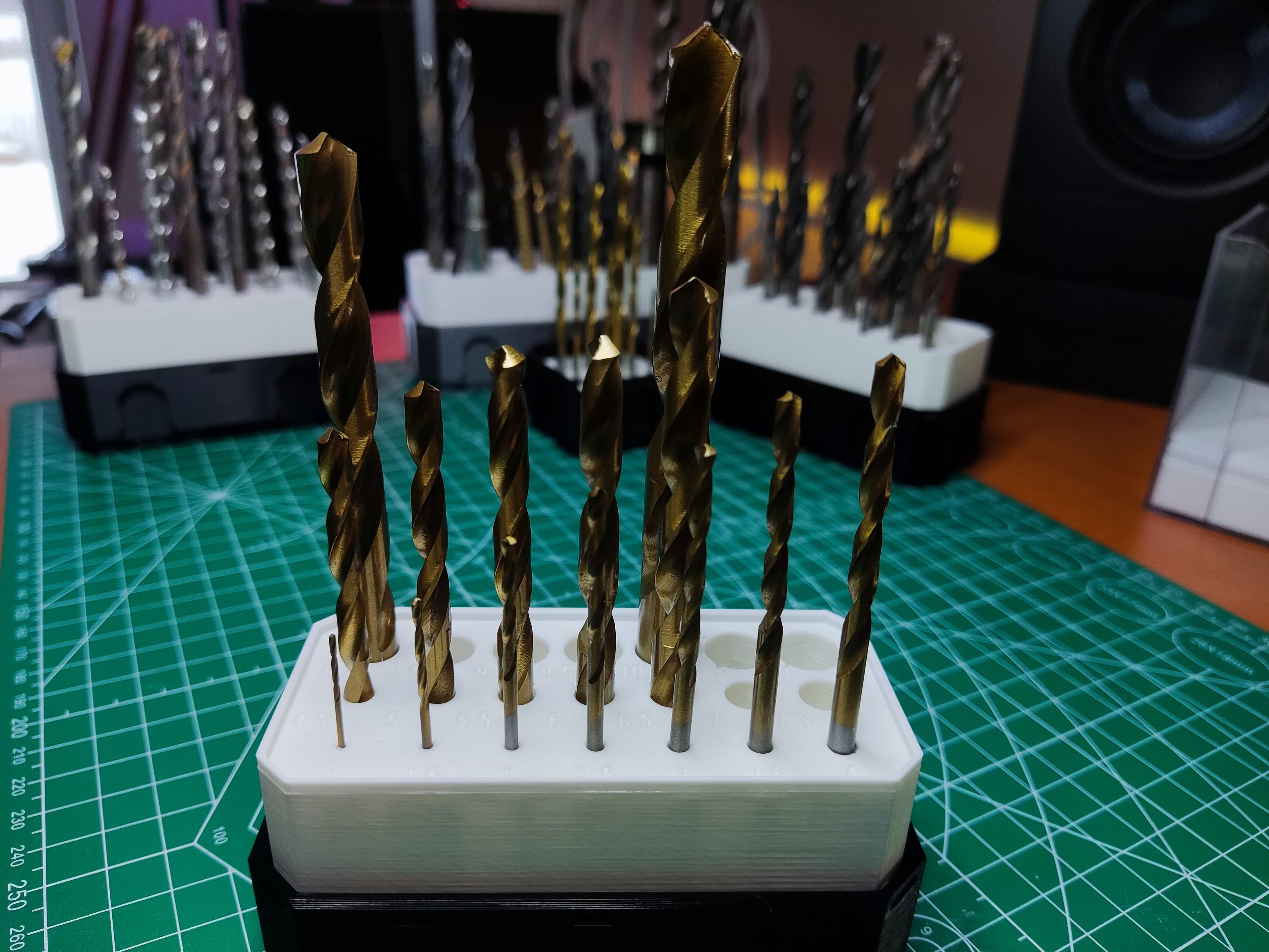 2x1x1 - Mid Drill Holder - Multibin Insert 3d model