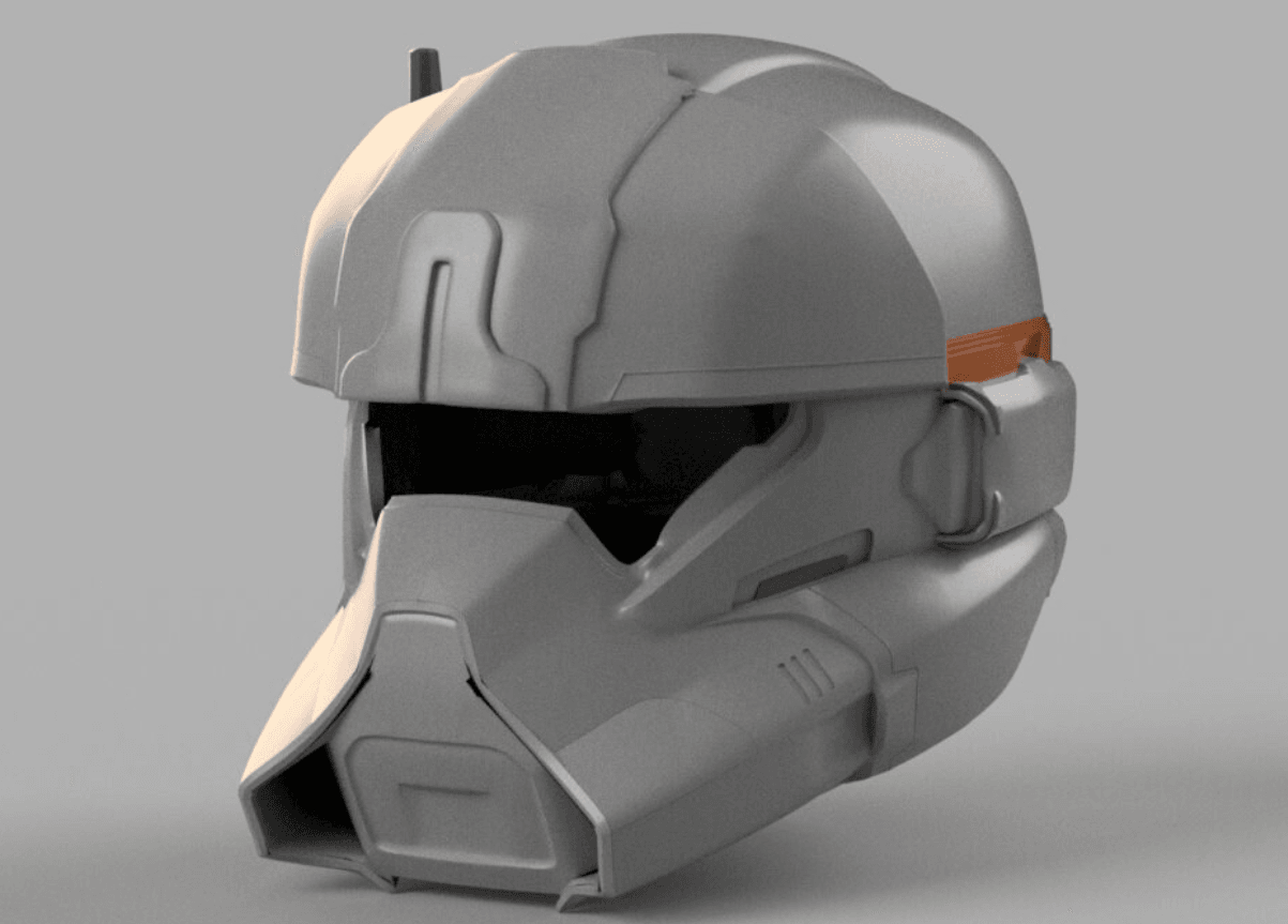 Helldivers 2 SE-32 Dynamo Helmet DIY Kit Cosplay 1:1 scale 3d model