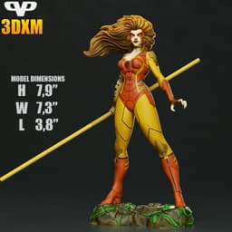 Thundercats Cheetara STL for 3D Printing ChibiSTL 3DXM 3d model