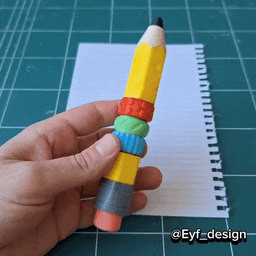 Pencil Fidget Toy 3d model