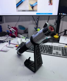 the lightsaber holder is a temporary thing only to take the picture. I really love how this turned out. 3d model