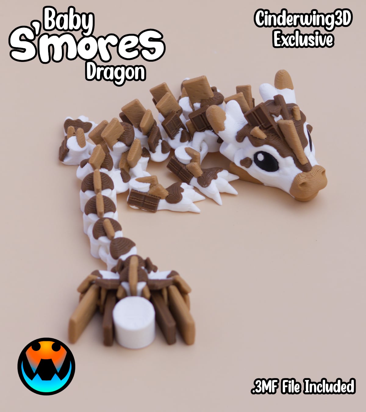 Baby Smores Dragon 3d model