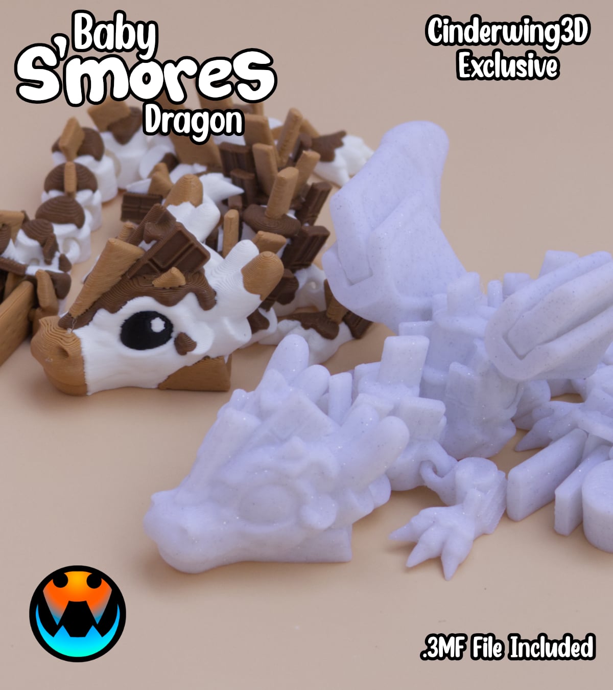 Baby Smores Dragon 3d model