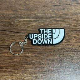 Stranger Face Upside Down Keychain 3d model
