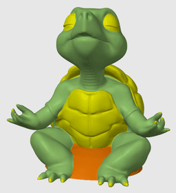 Turtle Meditating 3d model