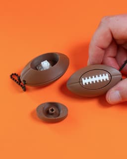 Football Fidget Clicker Keychain 3d model