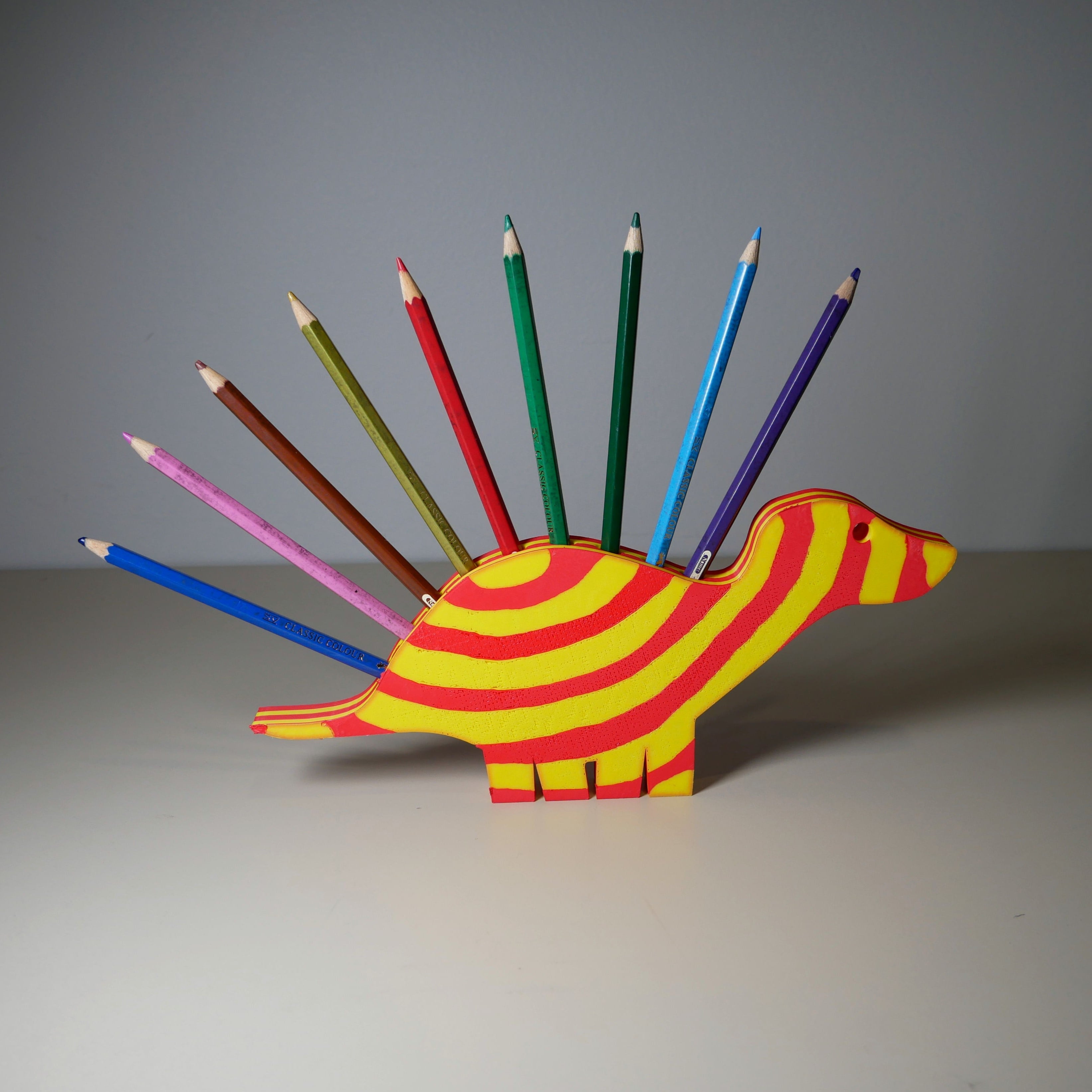 Pencil Dinosaur 3d model