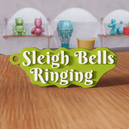 Sleigh Bells Ringing Christmas Keychain 3d model