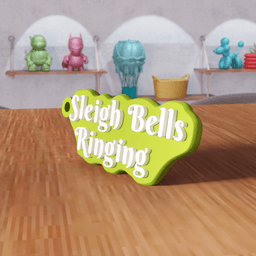 Sleigh Bells Ringing Christmas Keychain 3d model