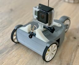RC FPV-Trike with rear steering wheel 3d model