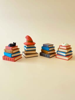 Enchanted Library Bookstack Clicker Keychain Fidget Toy Bundle 3d model