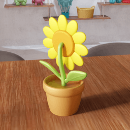 Modular Sunflower Decorative Storage Box 3d model