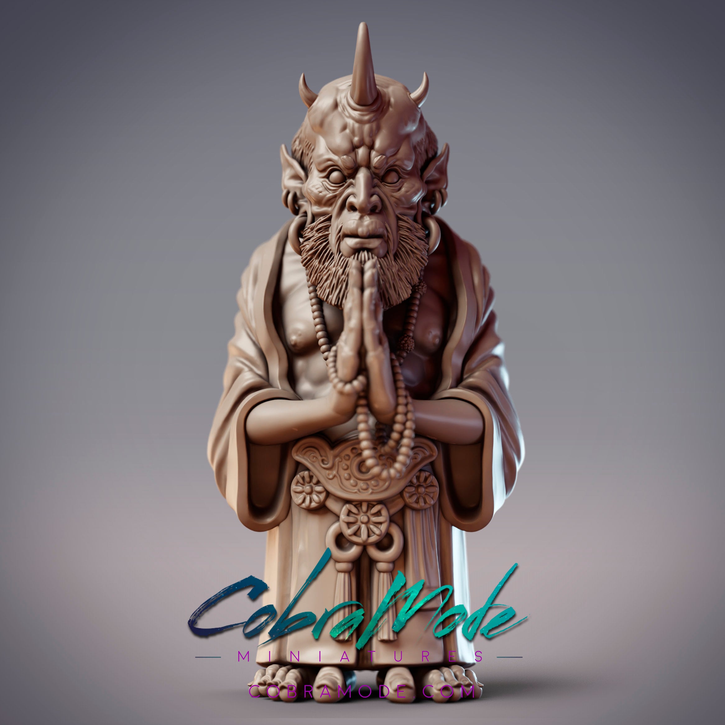 Giant Ogre Priest - Inmetsu, Oni Abbot 3d model