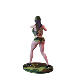 Post-Apocalyptic Crossbow Soldier v2 3d model