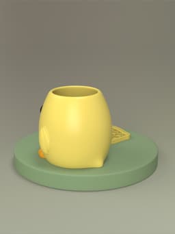 Mini Chick Animal Planter 3d model