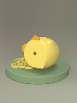 Mini Chick Animal Planter 3d model