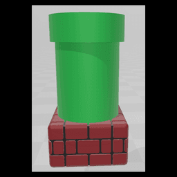 Super Mario Pipe Monster Koozie 3d model