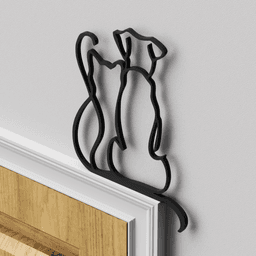 Dog and Cat Door Topper 3d model