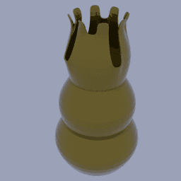 Chess Piece Shaped Vase 3d model