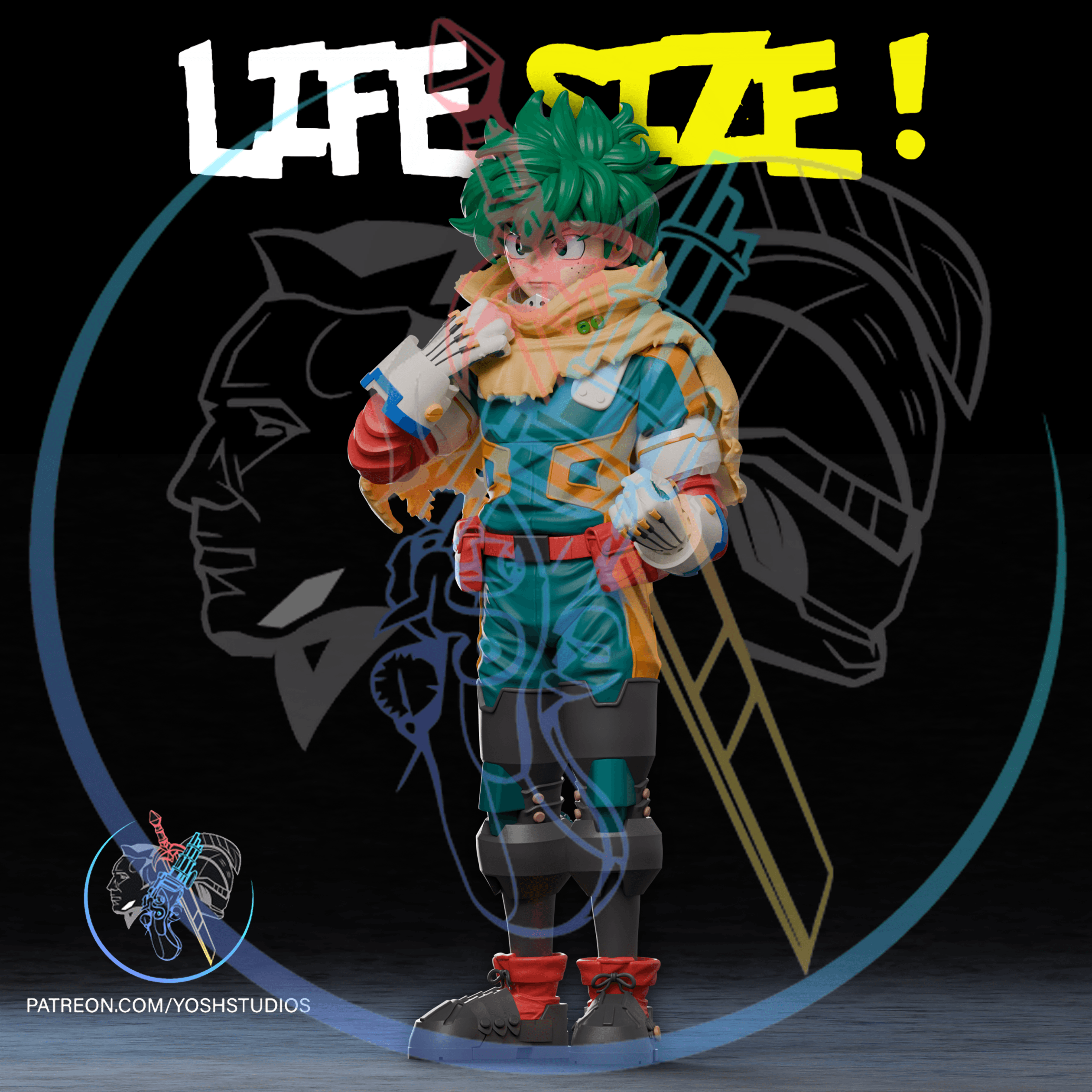 Life Sized Green Hero 3D Printer File STL 3d model
