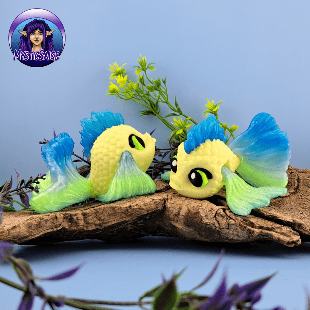 Betta Fish Puffling - Exclusive Model 3d model