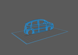 Audi - A2 Wall Art 3d model