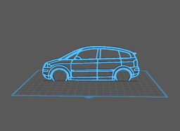 Audi - A2 Wall Art 3d model