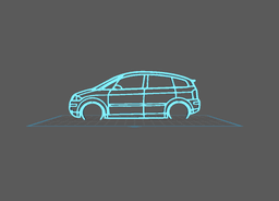 Audi - A2 Wall Art 3d model